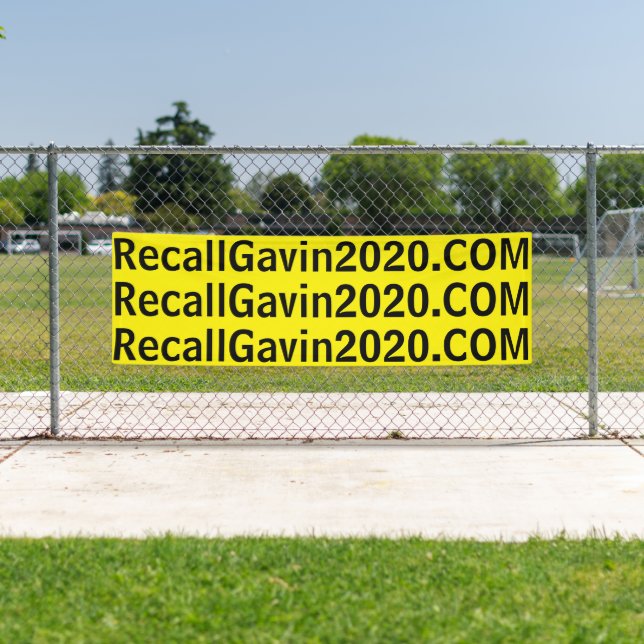 Recallgavin2020-Banner, 2,5 ft x 2,5 ft Banner (Insitu)