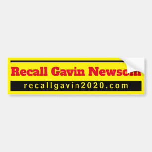 Recallgavin2020 bumpersticker autoaufkleber