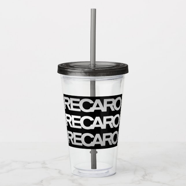 RECARRO TUMBLER ACRYLTRINKBECHER (Vorderseite)
