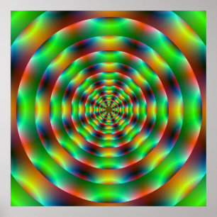 Receding Rings Poster