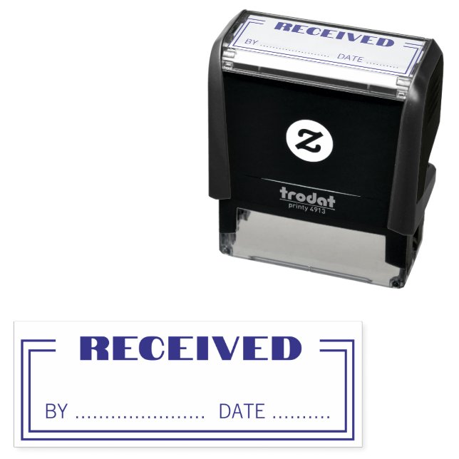 Received Simple Account Self Inking Rubber Stamp Permastempel (Beispiel)