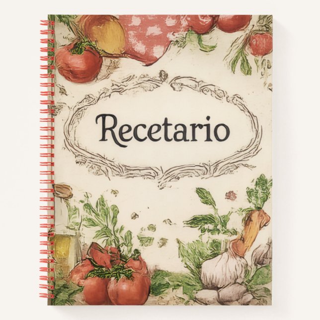 recetario notizbuch (Vorderseite)