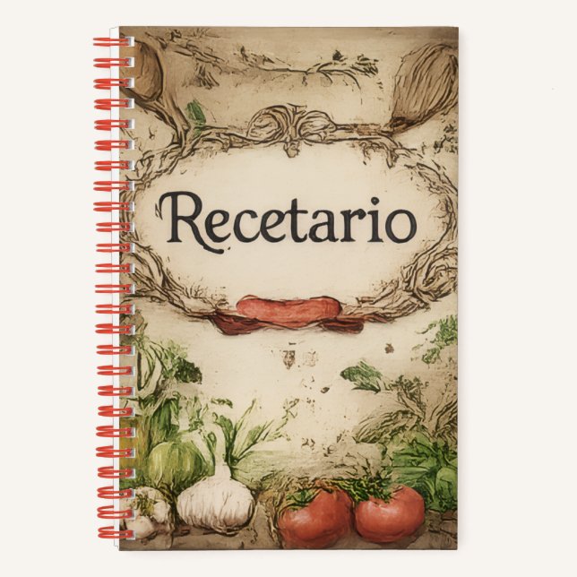 recetario notizbuch (Vorderseite)