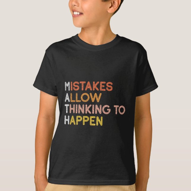 Rechenfehler ermöglichen Denken Mathematik T-Shirt (Vorderseite)
