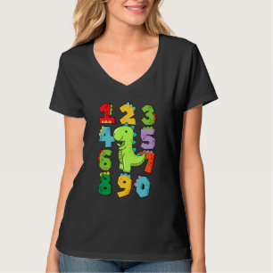 Rechenlern-Rechner-Kostüm-Matc-Tag-Mathe-O T-Shirt