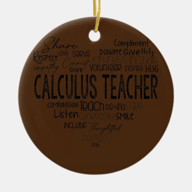 Rechenmaschine Mathematiklehrer Algebra Squad Keramik Ornament (Vorne)