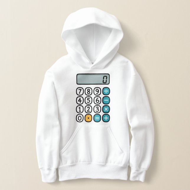 Rechenmaschinen-Hoodie für Grundschulkinder Hoodie (Ablage )