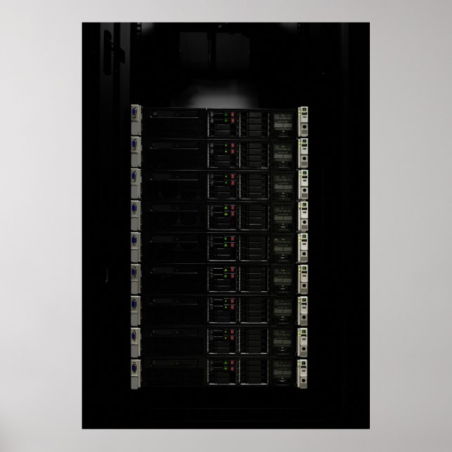 Rechenzentrum Poster (Vorne)