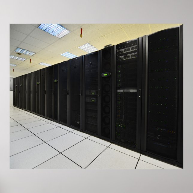 Rechenzentrumsrechner Poster (Vorne)