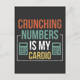 Rechner für die Buchungsnummer des Spaßes des Kont Postkarte