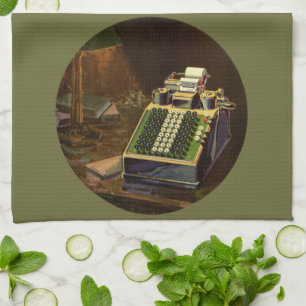 Rechner für Vintage Unternehmensrechner Geschirrtuch