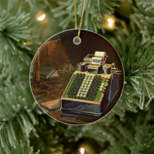 Rechner für Vintage Unternehmensrechner Keramikornament