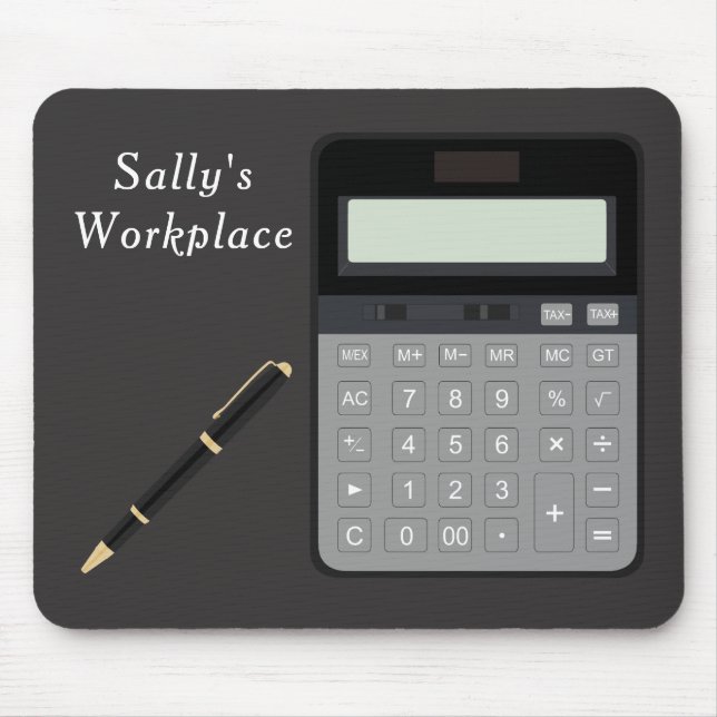 Rechner und Maus-Pad Mousepad (Vorne)