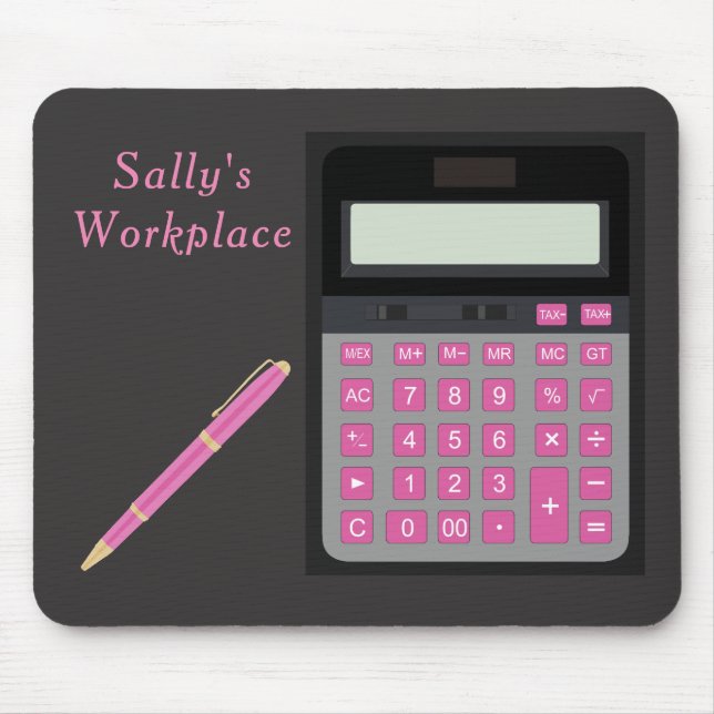 Rechner und Maus-Pad Mousepad (Vorne)