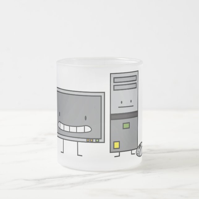 Rechnerfamilie ES Schirm-Maus-PC Turm Mattglastasse (Mittel)