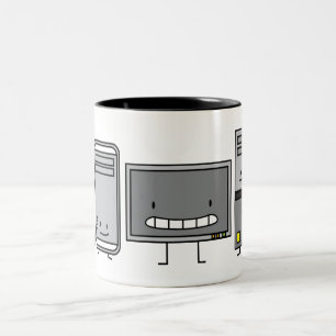 Rechnerfamilie ES Schirm-Maus-PC Turm Zweifarbige Tasse