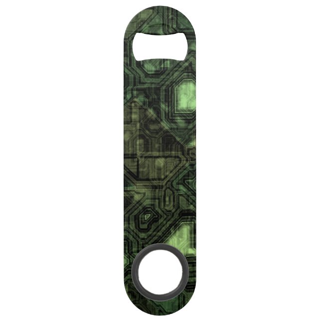 Rechnerschaltunghintergrund Speedflaschenöffner (Vorderseite)