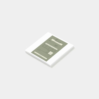 Rechnung Post-it Klebezettel