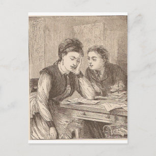 Rechnungen Postkarte