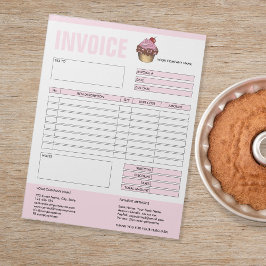 Rechnungsformular Geschäftsquotation Bäckerei Kuch Notizblock