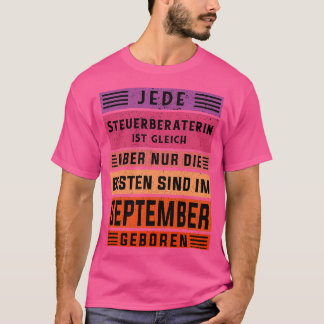 Rechnungsführer Geburtstag September geborener Ste T-Shirt