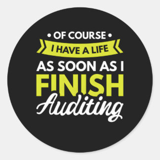 Rechnungsführer Runder Aufkleber