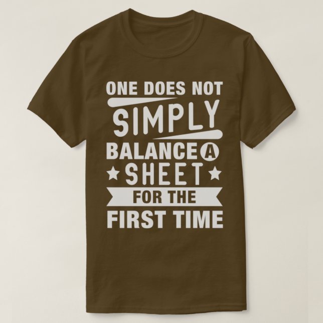 Rechnungsführung Funny Bookkeeping Audit Accountan T-Shirt (Design vorne)