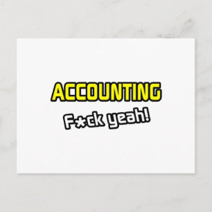 Rechnungslegung ... F-ck Yeah! Postkarte