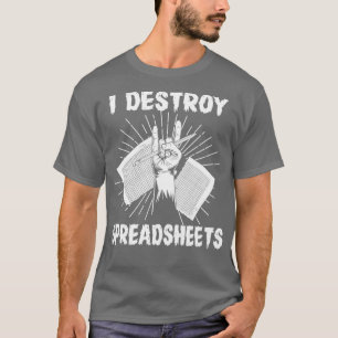 Rechnungslegung Funny Spreadsheet Numbers Buchhalt T-Shirt