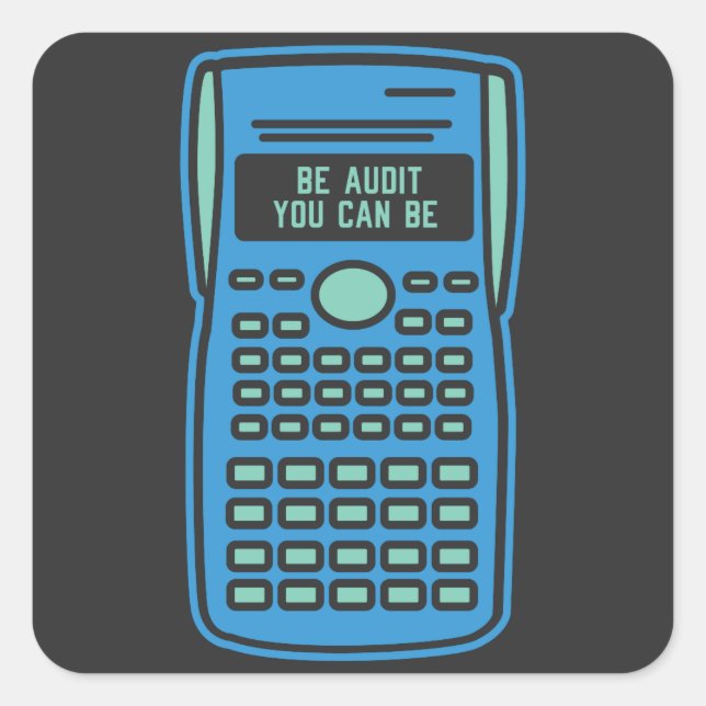 Rechnungslegung - Prüfung können Sie Quadratischer Aufkleber (Vorderseite)