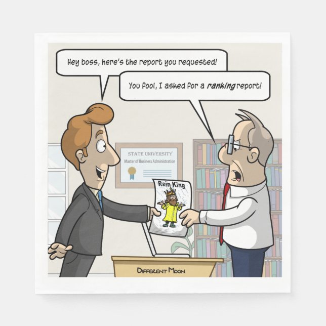 Rechnungslegungsbericht Punny Party Napkins Serviette (Vorderseite)