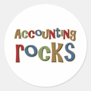 Rechnungslegungsergebnisse Runder Aufkleber