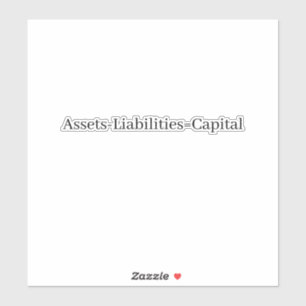 Rechnungslegungsgleichung Aufkleber