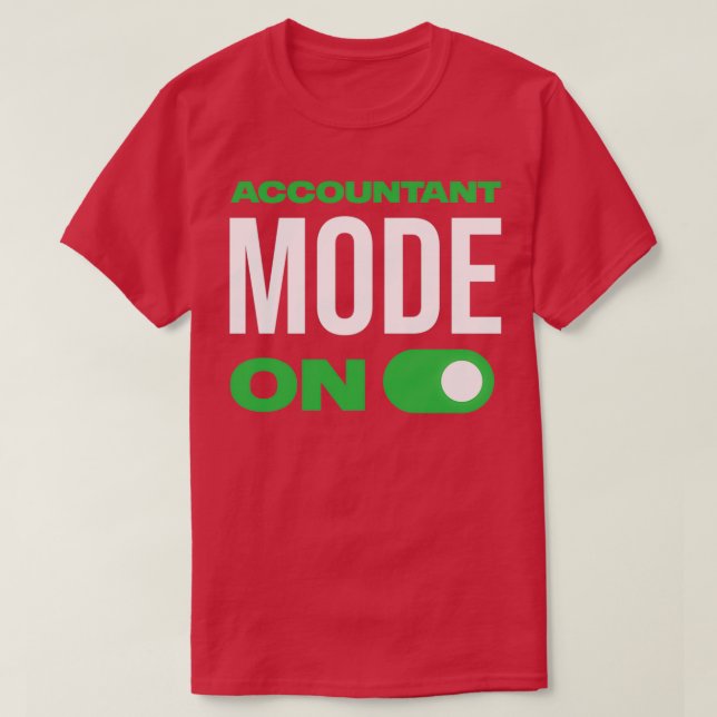 Rechnungslegungsmodus für den Zeitraum der Vorbere T-Shirt (Design vorne)