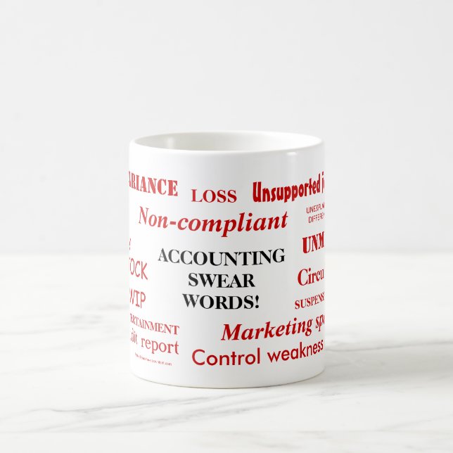 Rechnungswesen Swear Words Funny Accountant Joke G Tasse (Mittel)