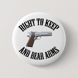 Recht, Arme 1911 zu behalten und zu tragen Button
