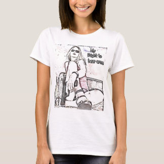 Recht, Arme zu tragen T-Shirt