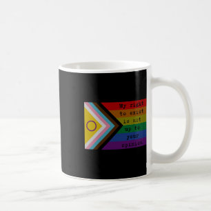 Recht auf Aufkleber Kaffeetasse