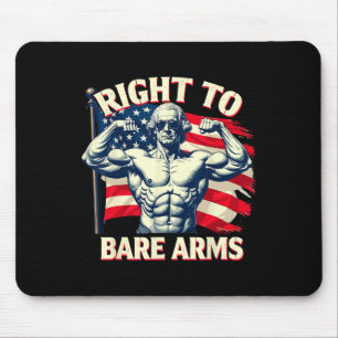 Recht auf nackte Arme George Washington Bodybuilde Mousepad
