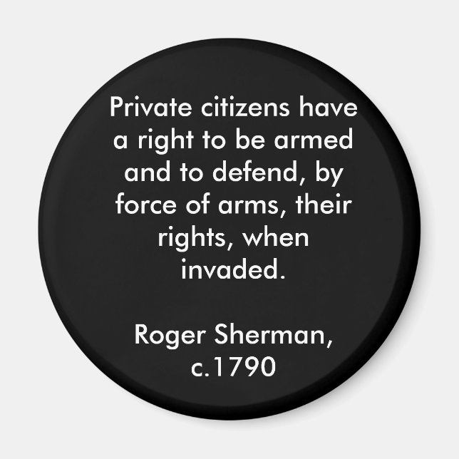 Recht auf Waffenbesitz Magnet (Vorne)