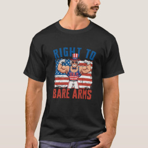 Recht auf Waffenkontrolle USA Flagge am 4. Juli Gy T-Shirt