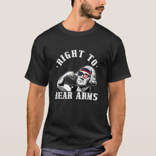 Recht auf Waffenlieferung US-Flagge 4. Juli Funny T-Shirt