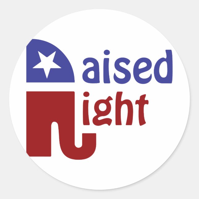 Recht erhöht runder aufkleber (Vorderseite)