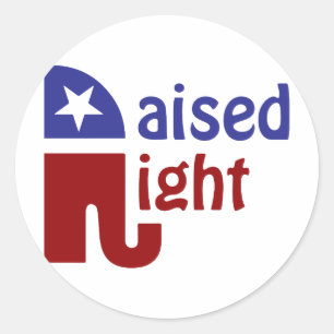 Recht erhöht runder aufkleber