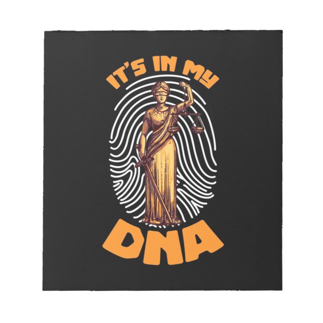 Recht es in der AnwaltsDNA Notizblock (Vorderseite)