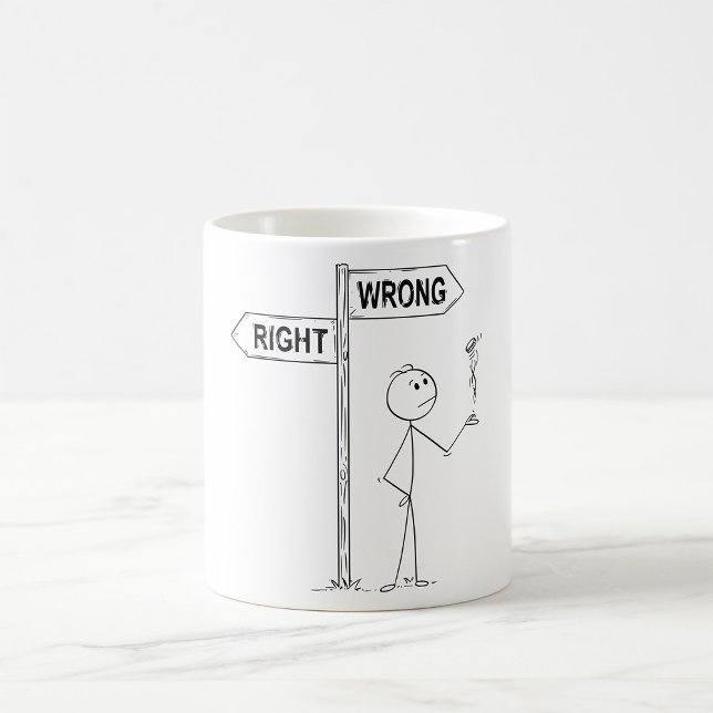 Recht Falsch Illustration Kaffeetasse (Von Creator hochgeladen)