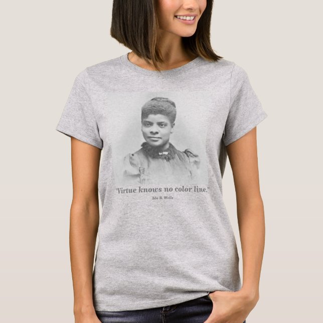 Recht-Führer-Zitat IDA B. Wells Suffrage ziviles T-Shirt (Vorderseite)