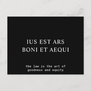 Recht Goodness & Equity Inspiration Lateinisches Z Postkarte