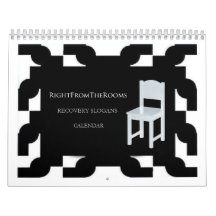 Recht vom Raum-Erholungs-Slogan-Kalender