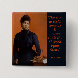 Recht-Wahrheits-Zitat IDA B. Wells Suffrage Button